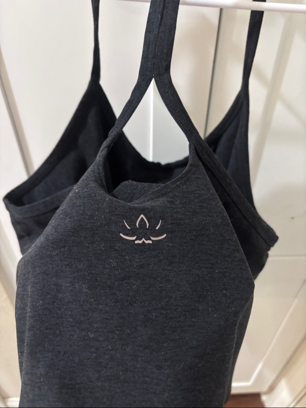Spacedye Slim Racerback Cropped Tank Top - Picture 5 of 6